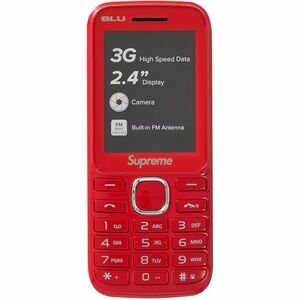 Supreme Red Mobile Phone with 3G Connectivity